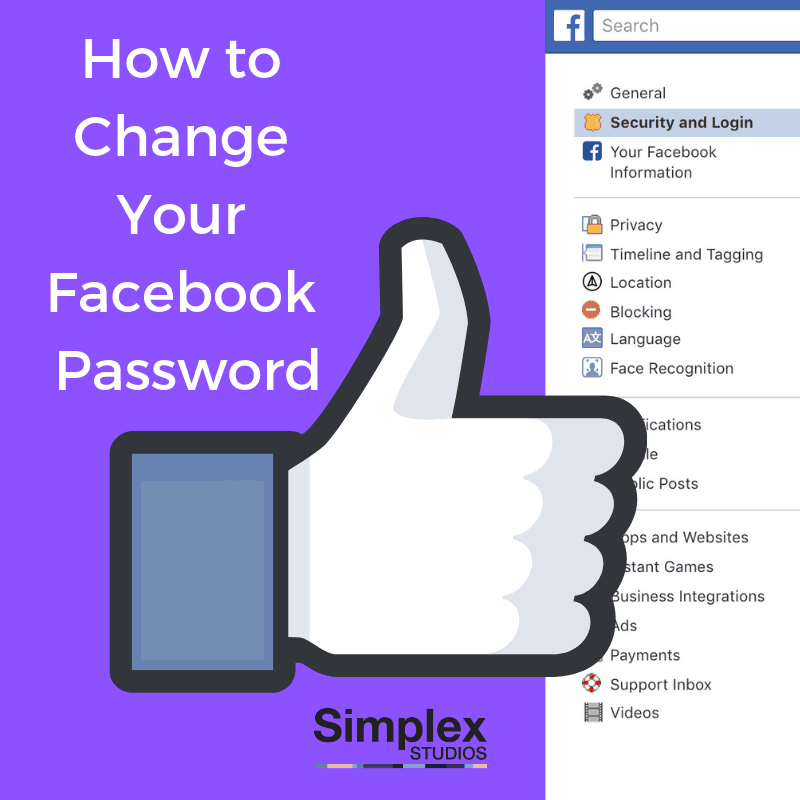 How do I change or reset my Facebook password?