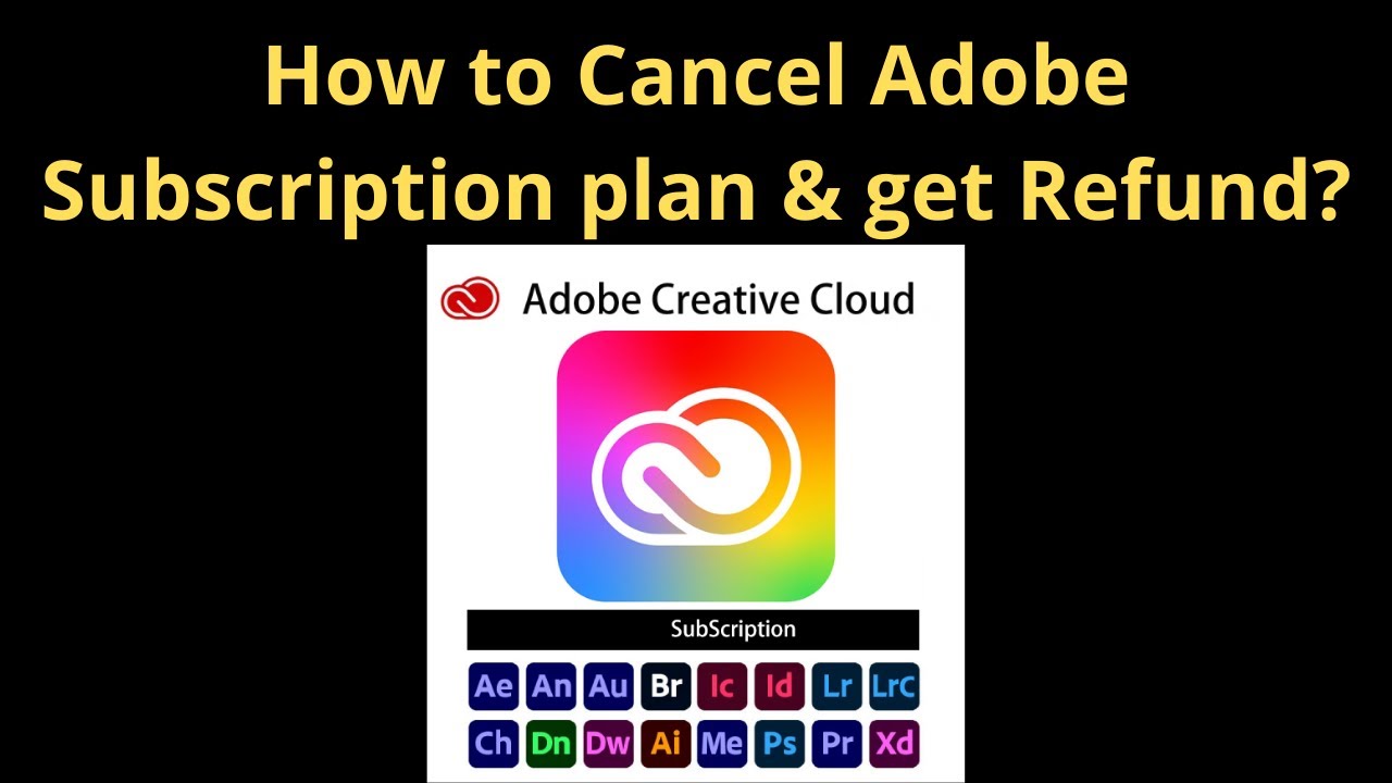 How do I cancel my Adobe subscription and get a refund?